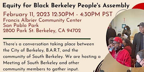 Equity 4 Black Berkeley People's Assembly Meeting