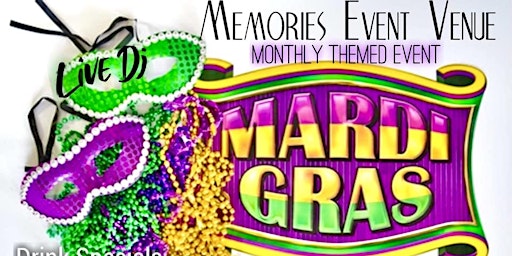 Mardi Gras Themed Event (Memories Event Venue)