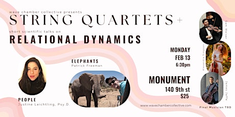 String Quartets + Relational Dynamics