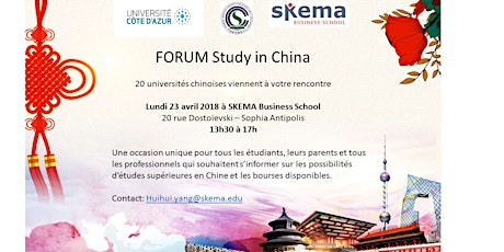 Image principale de Forum "Study in China"