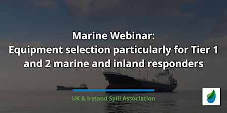 Marine Web: Equipment selection for Tier 1 & 2 marine & inland responders