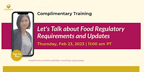 Let’s Talk about Food Regulatory Compliance