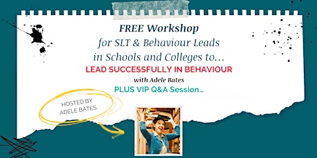 Free Online Workshop: Lead Successfully in Behaviour