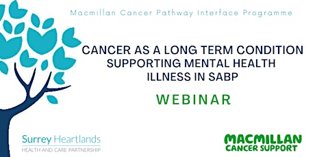 Cancer as a LTC - Supporting Mental Health Illness in SABP (Session 5/5)