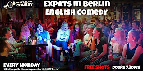 EXPATS in BERLIN #67  - English Comedy SHOW (+FREE Shots)