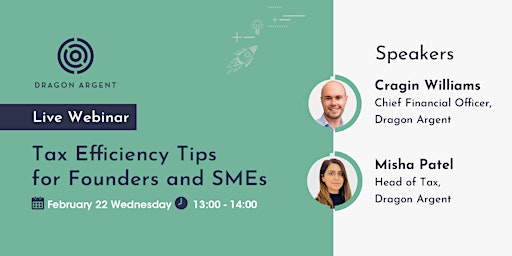 Webinar: Tax Efficiency Tips for Founders and SMEs