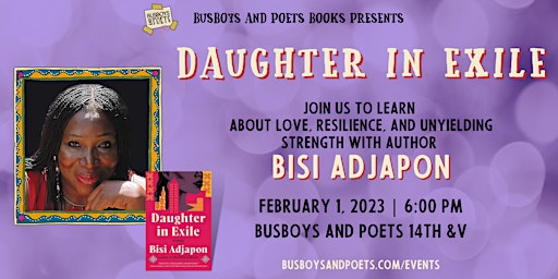 DAUGHTER IN EXILE | A Busboys and Poets Books Presentation