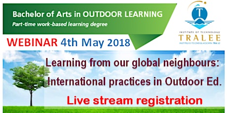 International Outdoor Ed. practice Event - Live stream Registration primary image