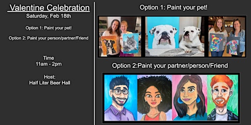 Paint your Pet or Person Valentines day event!