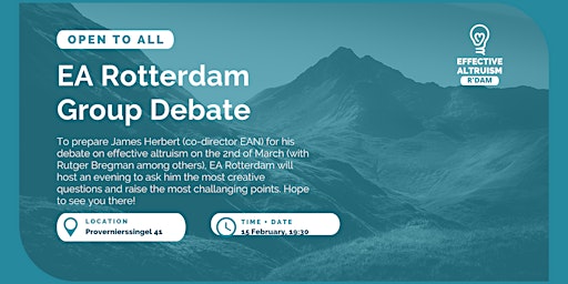Effective Altruism Rotterdam Debate