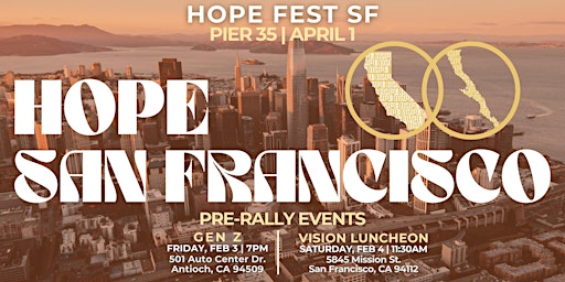 Hope San Francisco - Pastors & Leaders Luncheon PRE-RALLY