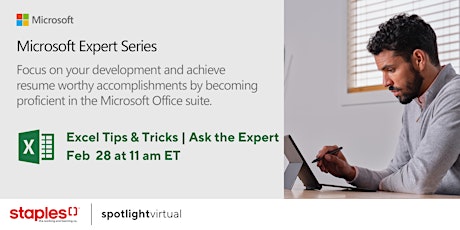 Microsoft  Expert Series - Excel  - Tips and Tricks | Ask the Expert
