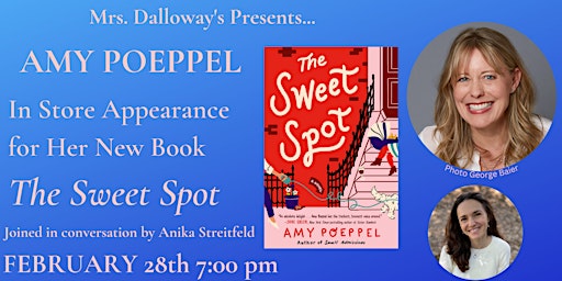 Amy Poeppel In Store Reading and Signing Her New Novel THE SWEET SPOT