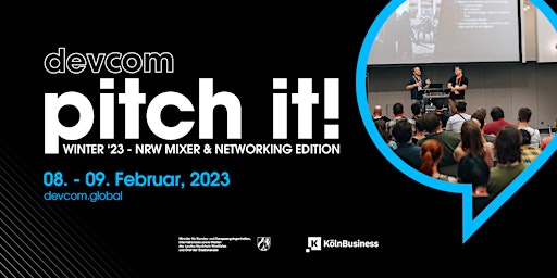 devcom Pitch it! Winter '23 - NRW Mixer & Networking Edition