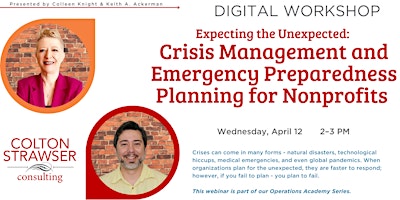 Expecting the Unexpected: Crisis Management and Emergency Preparedness