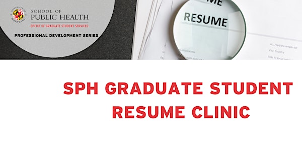 SPH Graduate Student Resume Clinic | Spring 2023