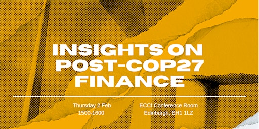Insights on Post-COP27 Finance