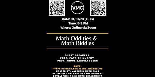 Math Oddities & Math Riddles  -Spring 2023