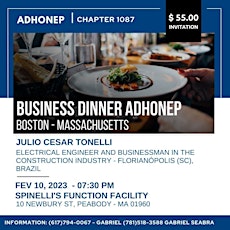 ADHONEP BOSTON BUSINESS DINNER