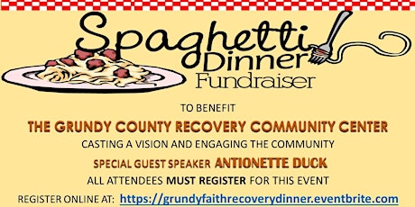 GRUNDY FAITH BASED RECOVERY SPAGHETTI DINNER  primary image