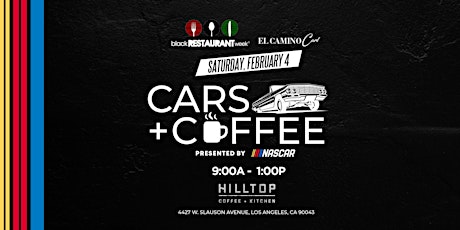 Cars and Coffee at Hilltop Coffee + Kitchen presented by NASCAR