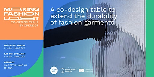 Making fashion last! Co-design workshop on durability of fashion
