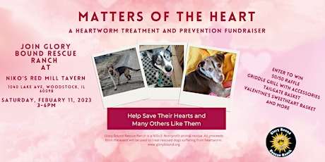 Matters of the Heart- Fundraising Event for Rescued Dogs with Heartworm