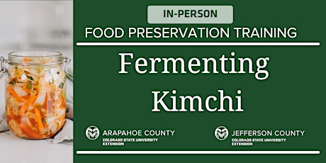 Food Preservation: Kimchi IN-PERSON Training