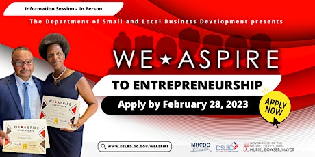 WeAspire Information Session: In Person at Anacostia