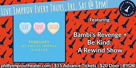 Improv Comedy: Bambi's Revenge + Be Kind: A Rewind Show