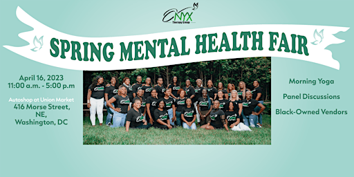 FREE: Onyx Therapy Group's 2nd Annual Spring Mental Health Fair