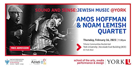 Sound & Sense: Jewish Music @ York - The Amos Hoffman & Noam Lemish Quartet