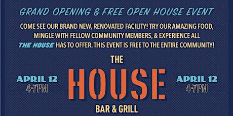 The House Bar & Grill Open House primary image