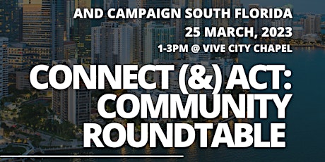 Connect (&) Act: Community Roundtable RSVP