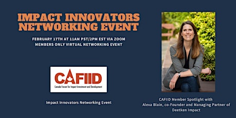 CAFIID  Impact Innovators Networking Event