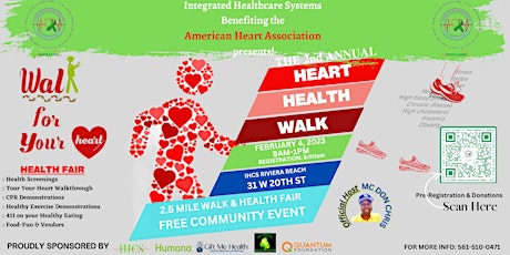 IHCS 2nd Annual HEART HEALTH WALK & HEALTH FAIR