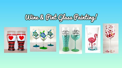 Valentine's Wine & Pint Glass Painting at The Wine Bar