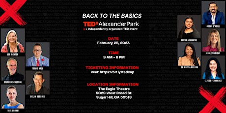 TEDxAlexanderPark | (In-person) Event - Ideas Worth Spreading