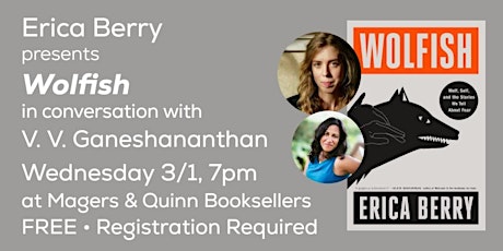 Erica Berry presents Wolfish in conversation with V. V. Ganeshananthan