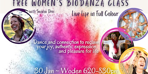 Free Women's Biodanza class - Living Life in Full Colour