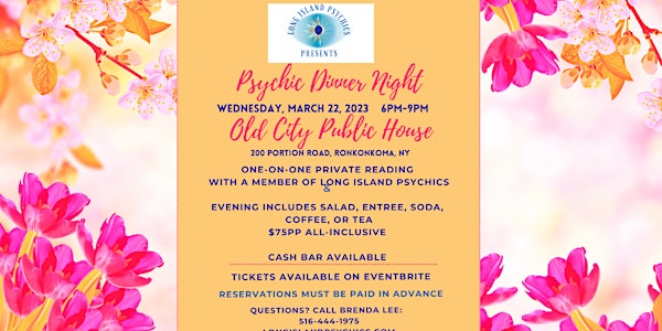 Psychic Dinner Night At Old  City Public House
