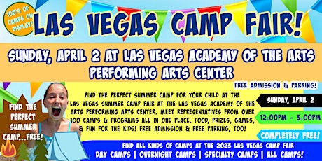Las Vegas Camp Fair at Las Vegas Academy of the Arts Performing Arts Center