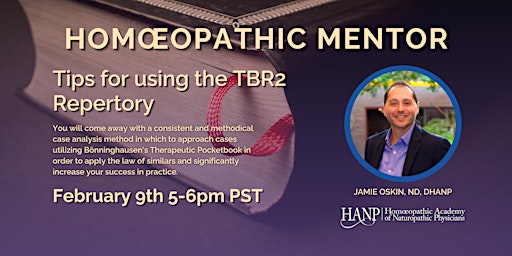 Homeopathic Mentor - Tips for using the TBR2 Repertory
