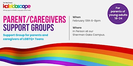 Hauptbild für Support Group for Parents and Caregivers of LGBTQ+ Youth