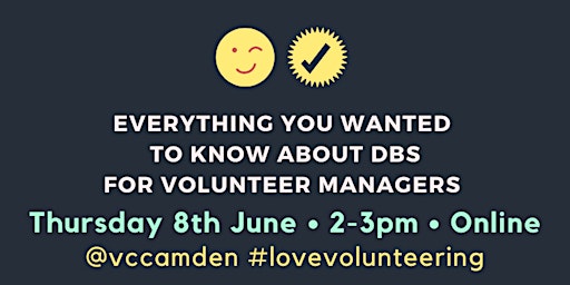 DBS Workshop for Volunteer Managers on Zoom primary image
