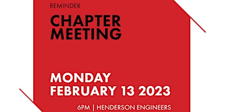 Chapter Meeting — February 2023
