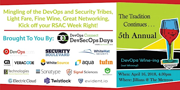No Wine-ing DevSecOps Cocktail Party 2018