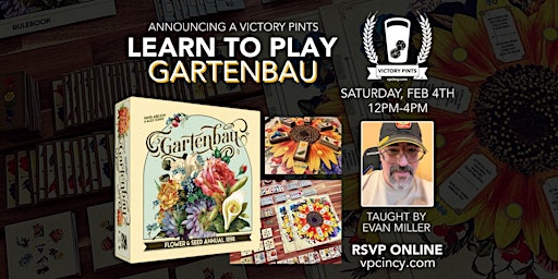 LEARN TO PLAY Gartenbau at Victory Pints