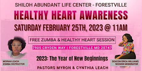 Healthy Heart Awareness:  Free Zumba & Healthy Heart Session