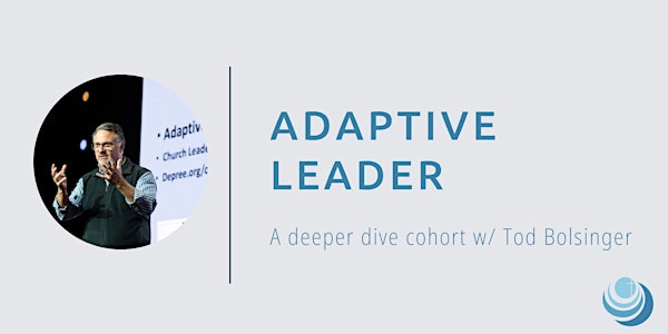 Adaptive Leader, a deeper cohort with Tod Bolsinger - Session 1,2 & 3